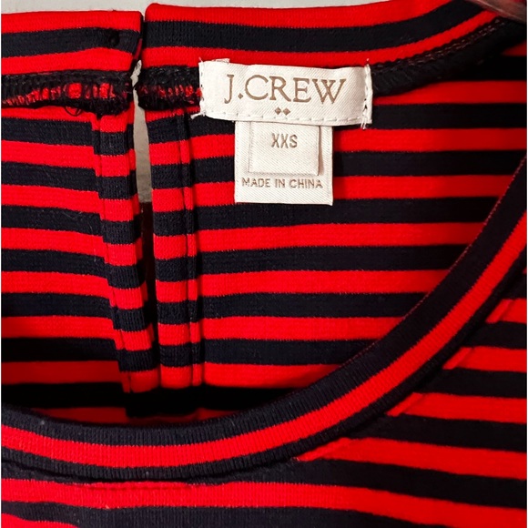 J.Crew top.  Size: XXS Color: red and navy blue - Picture 1 of 3